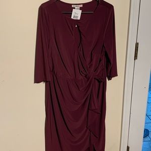 Prune,stretchy dress